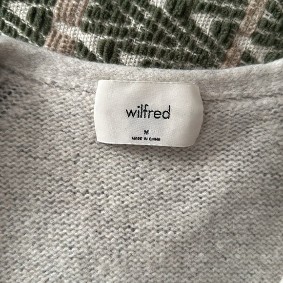 Aritzia Wilfred, cropped button down sweater - Light Gray - Picture 5 of 8